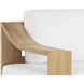 Tahiti Stinson White Outdoor Swivel Lounge Chair, Swivel